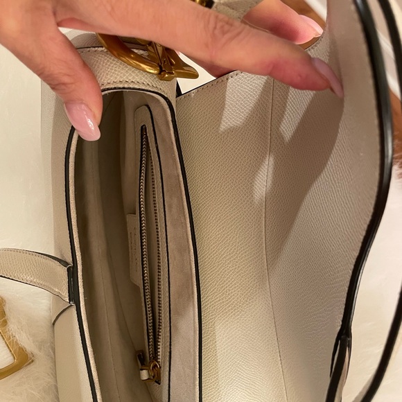 Dior medium saddle bag latte grained calfskin - Picture 11 of 12